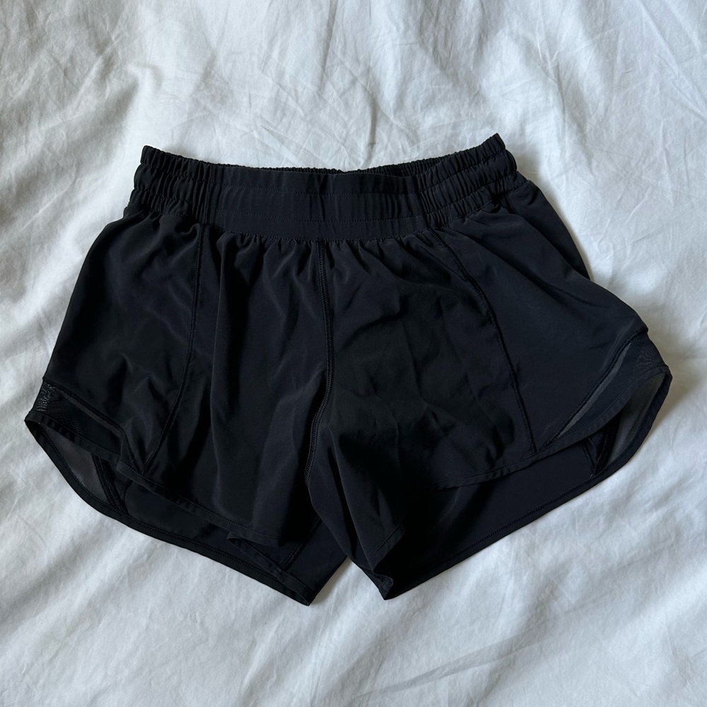 Lulu lemon black running shorts